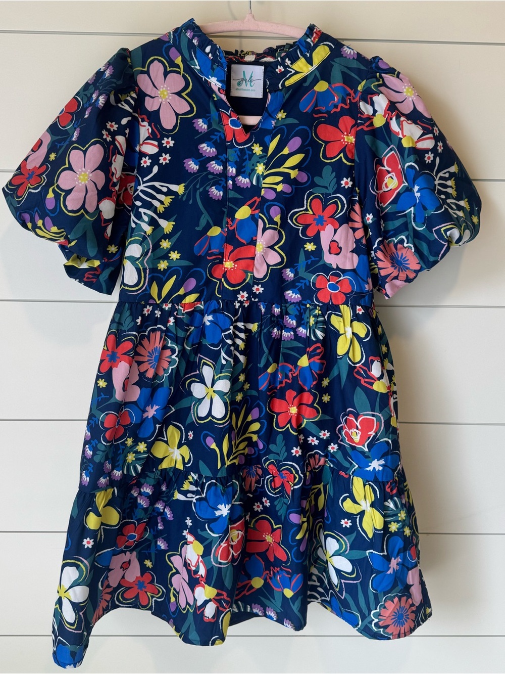 Shop the Mint Girls “When You Know” Navy Floral Dress — XL (12–14)